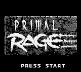 Primal Rage Title Screen